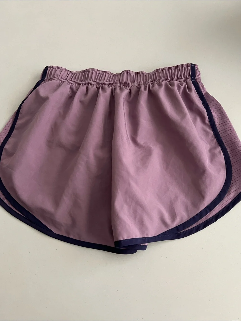 Nike Womens Dri-FIT Running Shorts Mauve Purple Size Medium Minimalist
